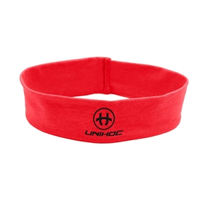 Pandebånd - Unihoc Wrapper Headband - Bredt pande-hårbånd - Rødt